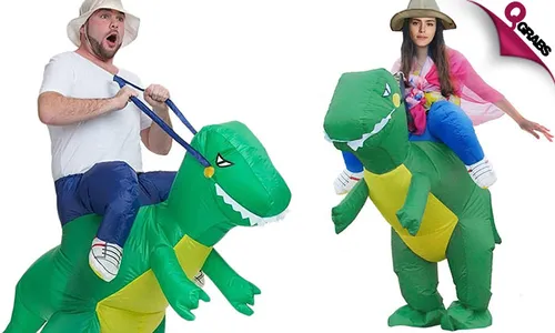 Dino-Rider Inflatable Costume!